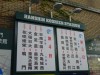 →は選択できる。あとは売る側まかせで当然列の指定も無理。左写真は蔦の絡まる阪神甲子園球場のバックネット裏場外。綺麗に蔦が剪定されている。画面下が当日券チケット売り場。写真