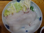 探るのは無意味であります。写真は稚内で食した「(水蛸の)蛸しゃぶ」。稚内は水蛸の水揚げが日本一とか。ルーツは大阪で、当地で修業した板前さんがUターンし、稚内でも流行らせたとか