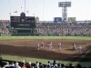 の姿はなかったようだ。それでか知らぬが滋賀県屈指の進学校は散った。写真は瀬戸内高校(広島)のシートノック光景。瀬戸内の小川成海監督は延岡学園の重本浩二監督の恩師で、2人は師弟